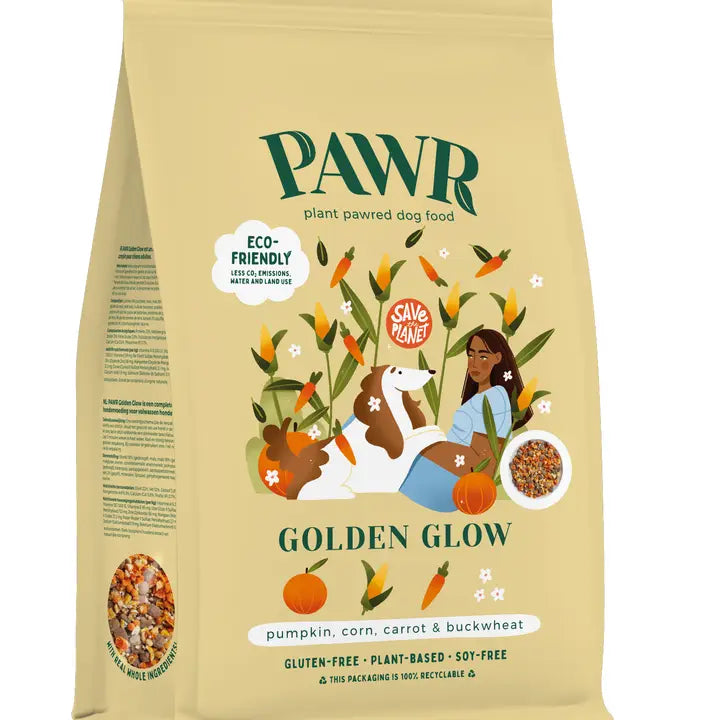 Golden Glow | Plant-based dog food | 750 grams | Durable