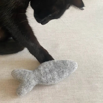 Katzenspielzeug Filzfisch