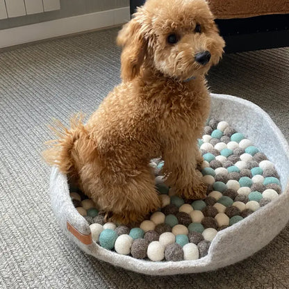 Pet bed basket felt